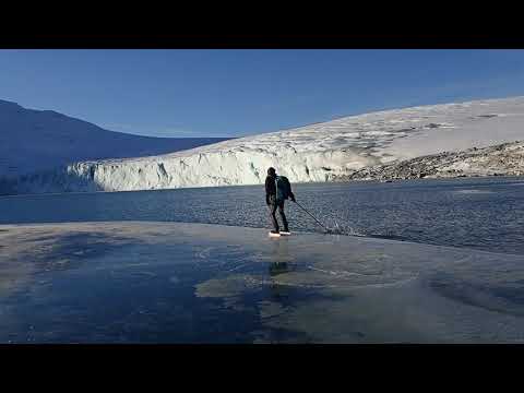 Ice skating on Styggevatnet