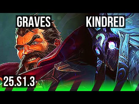 GRAVES vs KINDRED (JGL) | 7/0/5, Godlike | KR Master | 25.S1.3