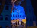 Ancient Roman Arena For Gladiators Fight At Night Colosseum Roma Italy Gladiator Arena Vlog