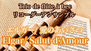 Download lagu エルガー/愛の挨拶・Elgar/Salut d’amour(一人でリコーダーアンサンブル・Ensemble de flûtes à bec par moi-même) mp3