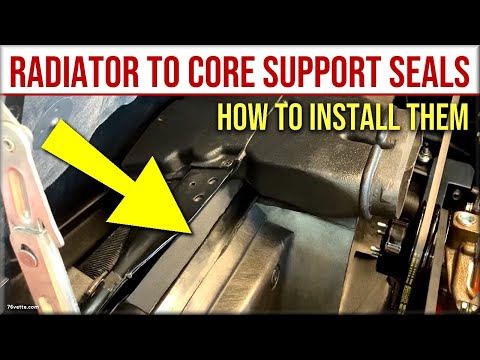 Installing New Radiator to Core Support Seals