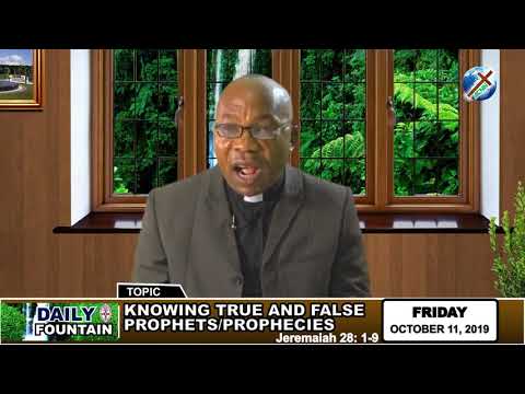 DAILY FOUNTAIN OF OCTOBER 11, 2019 - THE VEN. LEVI O. N. OPARA