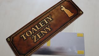 Cedulka “Salonek vlevo“