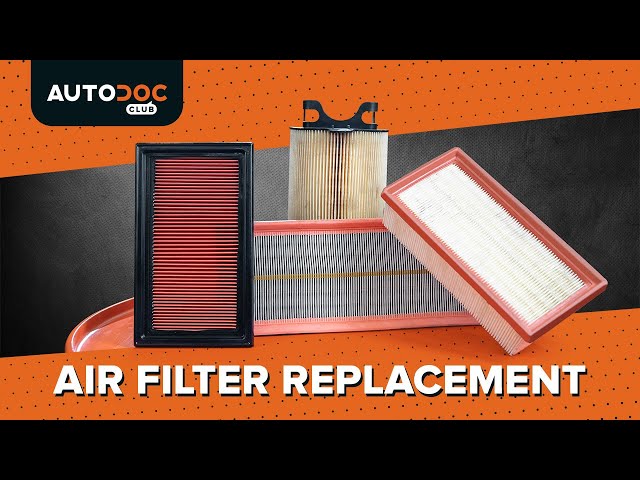 Watch the video guide on AUDI V8 Engine air filters replacement