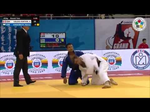 Antoine VALOIS FORTIER (CAN) Vs Navruz JURAKOBILOV (UZB) - Judo Grand Prix Ulaanbaatar 2014 [-81kg]