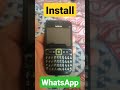 How to Install whatsapp on Nokia E63