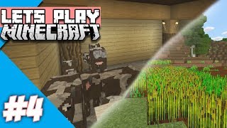 MINECRAFT: Vanilla Survival Let's Play Ep. 4 | FOOD SUPPLY! | PC Bedrock Edition