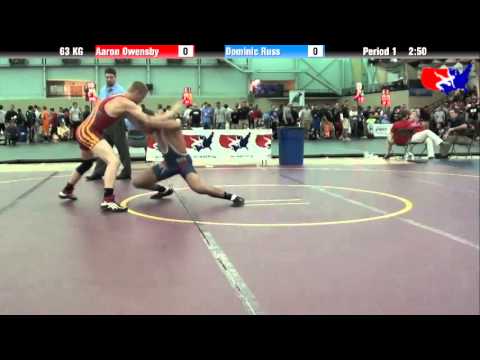 Aaron Owensby vs. Dominic Russ at 2013 FILA Cadet Nationals - FS
