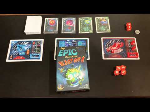 Tiny Epic Galaxies Blast Off Solo mode (easy) Playthrough and thoughts