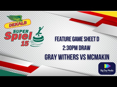 GRAY WITHERS VS McMAKIN 2022 DEKALB SuperSpiel Curling Tournament Morris Manitoba SHEET D