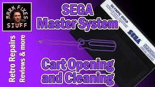 Open and Clean a Sega Master System Cartridge with Isopropyl Alcohol