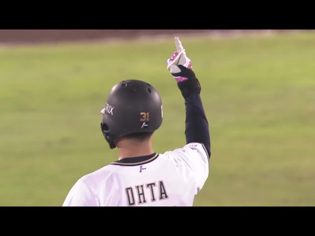 【6回裏】鋭く振り抜いた!! バファローズ・太田椋 センターへ同点のタイムリー2ベースを放つ!! 2024年7月20日 オリックス・バファローズ 対 東北楽天ゴールデンイーグルス