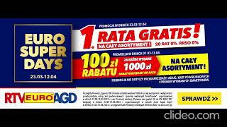 RTV Euro AGD-Reklama Radiowa  Euro Super Days 