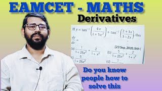 EAMCET -JEE/MATHS/DERIVATIVES/PREVIOUS QUESTION