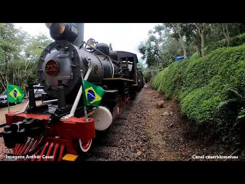🇧🇷 Locomotiva 232 subindo a serra em dia chuvoso - Apiúna/SC - 2019 - steam locomotive - (Brasil)