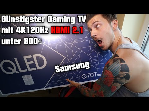 Samsung Q70T (2020) Günstigster Gaming TV mit 4K120Hz HDMI 2.1 für unter 800€ Unboxing!
