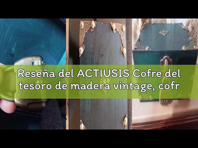 Vídeo relacionado con Cofre del Tesoro Vintage con Cerradura de Combinación (Marrón rojizo)