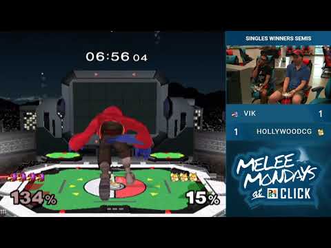 Melee Mondays at Click #8 — Singles WS — Vik vs HollywoodCG