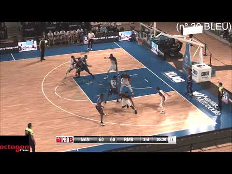 Earvine BASSOUMBA (n° 30 BLEU) NANTES ROUEN PROB LNB 11 02 2020