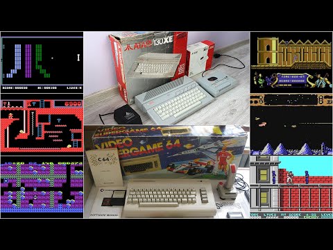 Borsuk Retro Gry TV: ATARI XL/XE i COMMODORE 64 - Pierwsze Gry Borsuka na Komputery (Hity i Shity!)