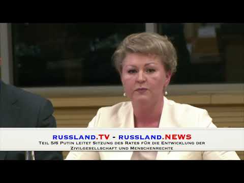 Teil 5/6 Putin leitet Sitzung des Rates für die Entwicklung der Zivilgesellschaft und Menschenrecht