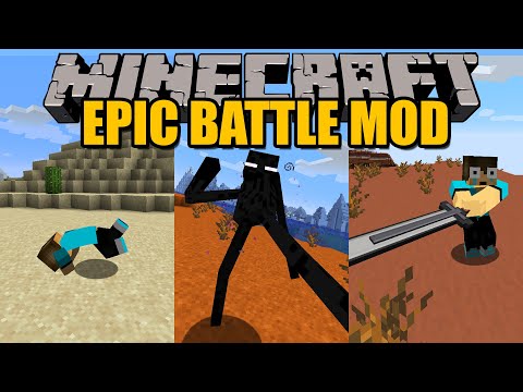EPIC FIGHT MOD - Animations for very CHEVERES battles!  - Minecraft mod 1.16.4 Review SPANISH