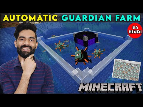 I MADE AN AUTOMATIC GUARDIAN FARM - MINECRAFT SURVIVAL GAMEPLAY HINDI #84