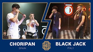 🫨🫨🫨🤣🤣🔥🔥🔥（00:06:25 - 00:07:47） - Beatbox World Championship 🇪🇸 Choripan vs Black Jack 🇮🇹 Tag Team Semi-Final
