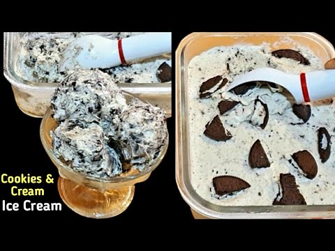 Easy Cookies & Cream Ice Cream | Homemade Oreo Ice cream Recipe | Thanshik World