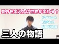 ダイエット・ビジネス・就職や転職。見方を変えれば世界が変わる。そんな物語。