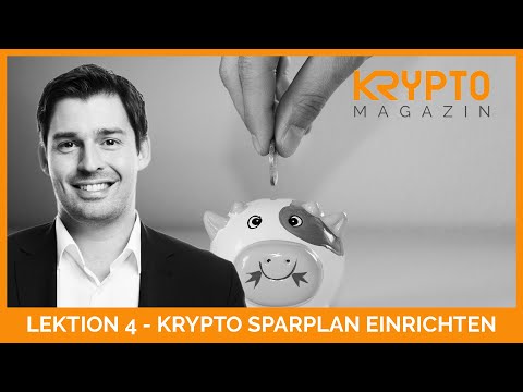 Lektion 4 - Krypto Sparplan einrichten