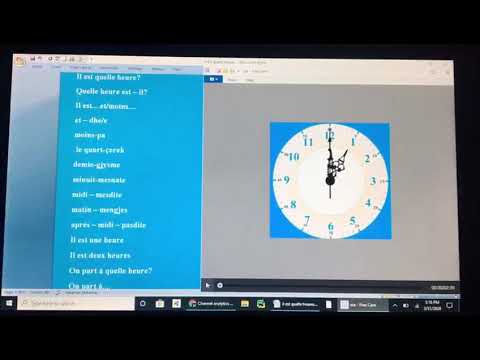 L'heure en français