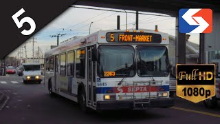 SEPTA Ride: 2003 New Flyer D40LF #5645 on route 5 to Front-Market