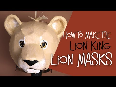 How to Make Lion Headdress Masks for the Lion King Jr Play