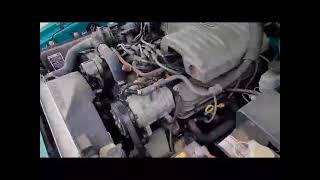 38k-Mile 1993 Ford Mustang LX Hatchback Engine Bay Idle