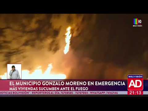 Gonzalo Moreno, municipio de Pando sufre por los incendios