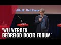 De Balie legt uit waarom FvD is uitgesloten van debat