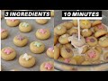 Only 3 Ingredients Mini Condensed Milk Cookies | Just In 10 Minutes | Top Tasty Recipes