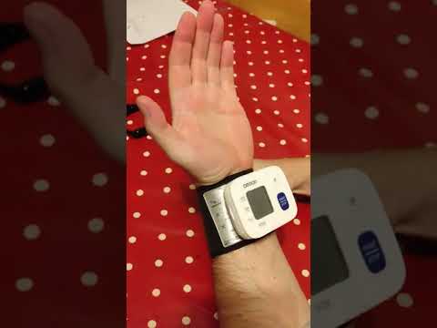 How to take your blood pressure using a wrist cuff monitor
