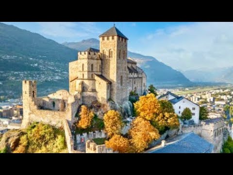 Sion Switzerland in 4K | Walk Through History and Breathtaking Views