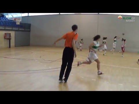Elche CF Basket Rte Sansano's 62-11 Clivus Basquet. Cadete fem preferente