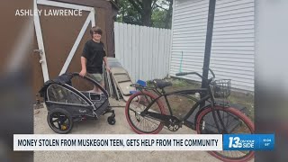 Muskegon teen's snack cart raises over $1K after theft, thanks to community support
