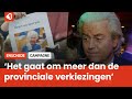 Geert Wilders krijgt warm onthaal bij verkiezingscampagne in Enschede: 'Het wordt tijd'