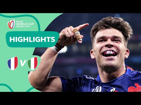 France SMASH record as they march to quarters | France v Italy | Rugby World Cup 2023 Highlights