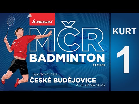 MČR badmintonu U11 - 2023 České Budějovice - KURT 1
