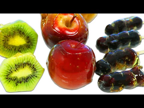 How to Make Candied Kiwi, Apple, & Blueberry Tanghulu Recipe!