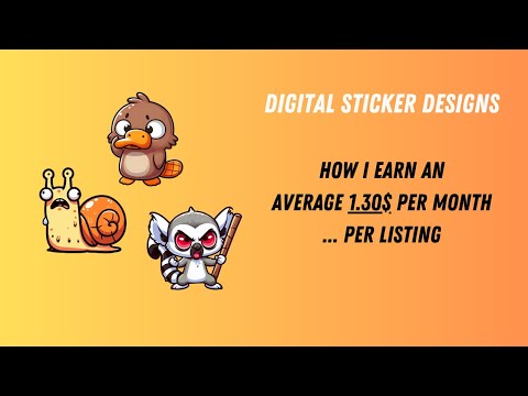 Guide to create digital stickers to sell online