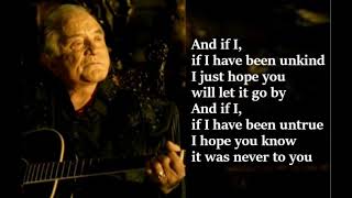 Johnny Cash - Bird On A Wire LYRICS
