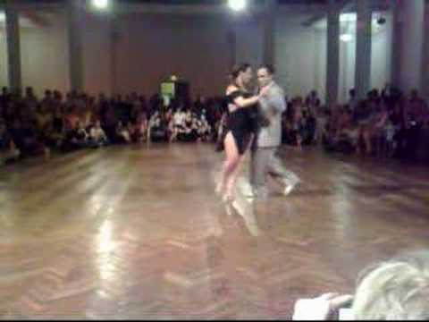  Silvina Valz  and  Oliver Kolker  are  dancing  to  the  milonga  "  No Hay Tierra Como La Mia  "