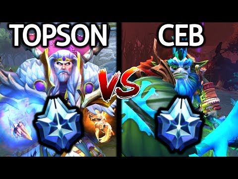 TOPSON Invoker VS CEB Nature Prophet Insane Right Click Battle 7.22 Dota 2